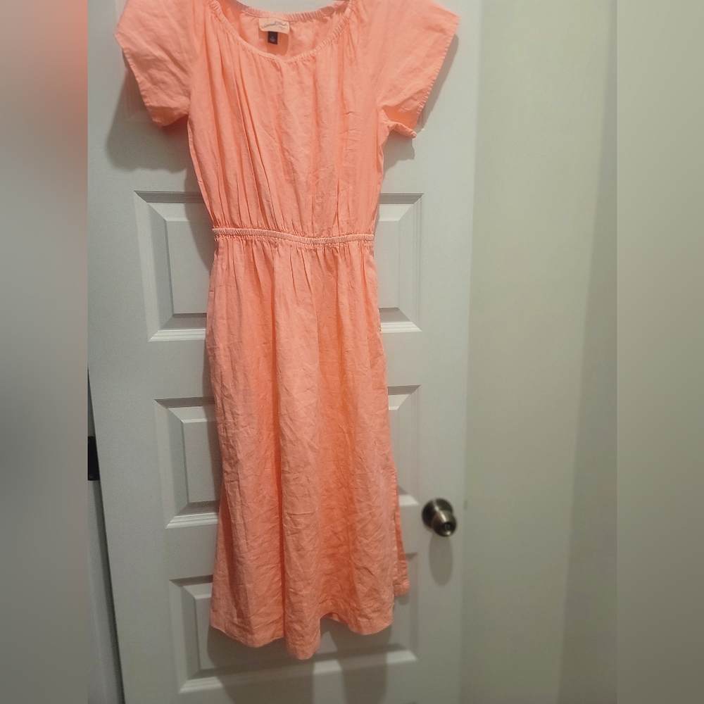 Peach Midi Dress